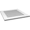Ekena Millwork Vertical Surface Mount PVC Gable Vent: Non-Functional, w/ 3-1/2"W x 1"P Standard Frame, 24"W x 26"H GVPVE24X2601SN - alternate 5